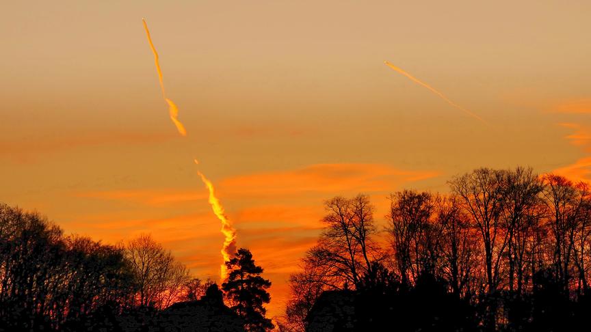 © Peter Grill Sonnenaufgang heute um 7 Uhr bei frühlingshaftem Wetter. (Peter Grill)