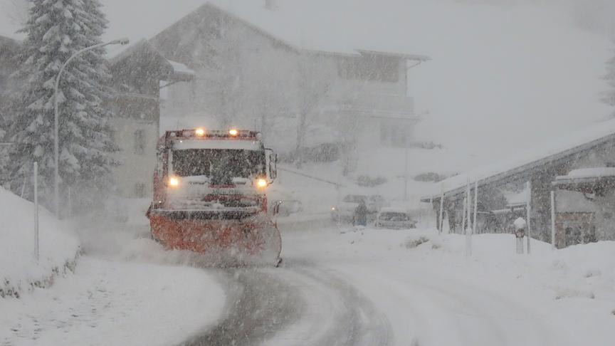 © Hans ter Braak Nach viel Regen nun Neuschnee in Mittelberg im Kleinwalsertal. (Hans ter Braak)