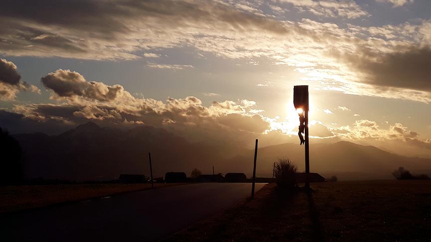 © Maria Liebenwein Wolkenstimmung in Anthering. (Maria Liebenwein)