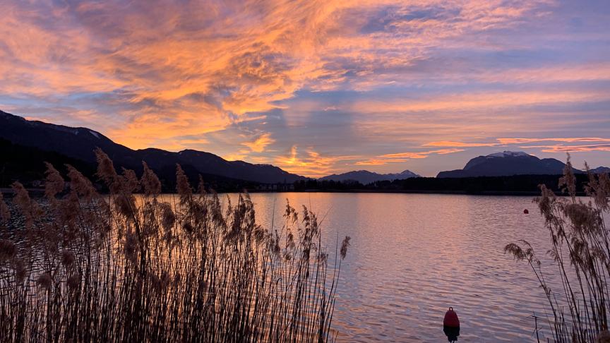 © Monika Willmann Sonnenuntergang am Faakersee. (Monika Willmann)