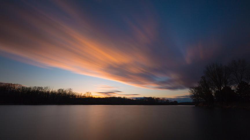 © Reinhard Eiböck Abendstimmung am Donaualtarm in Altenwörth im Bezirk Tulln. (Reinhard Eiböck)