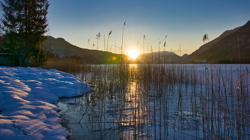 © Reinhard Puschautz Sonnenuntergang am Ossiachersee. (Reinhard Puschautz)