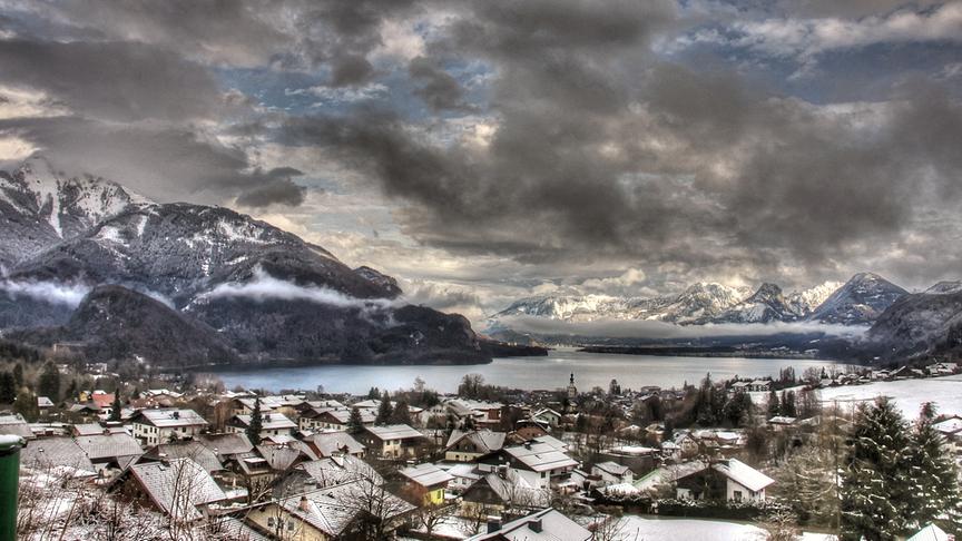 © Emma Sommeregger Der idyllische Ort St. Gilgen von einem Aussichtspunkt. (Emma Sommeregger)