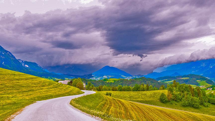© Siegfried Schlager Faszinierendes Wolkenspiel. (Siegfried Schlager)