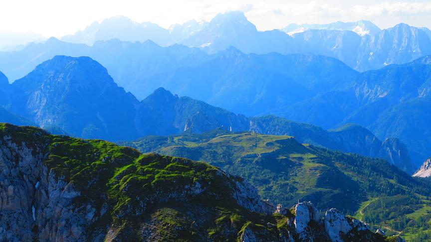 © Georg Wastl Herrliche Fernsicht vom Gipfel des Gartnerkofels Richtung Italien. (Georg Wastl)