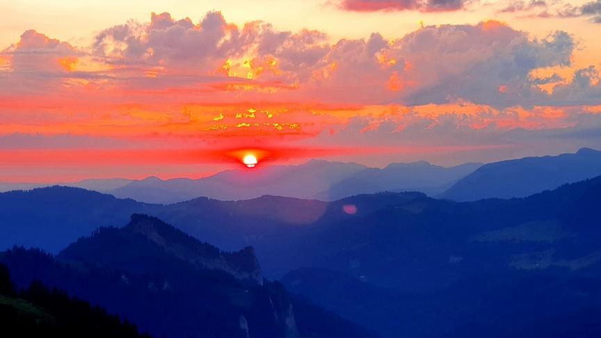 © Doris Marte Sonnenaufgang Hohe Kugel in Fraxern. (Doris Marte)