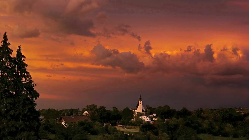 © Peter Grill Wetterstimmung nach einem Gewitter in meiner Heimatgemeinde Rüstorf. (Peter Grill)