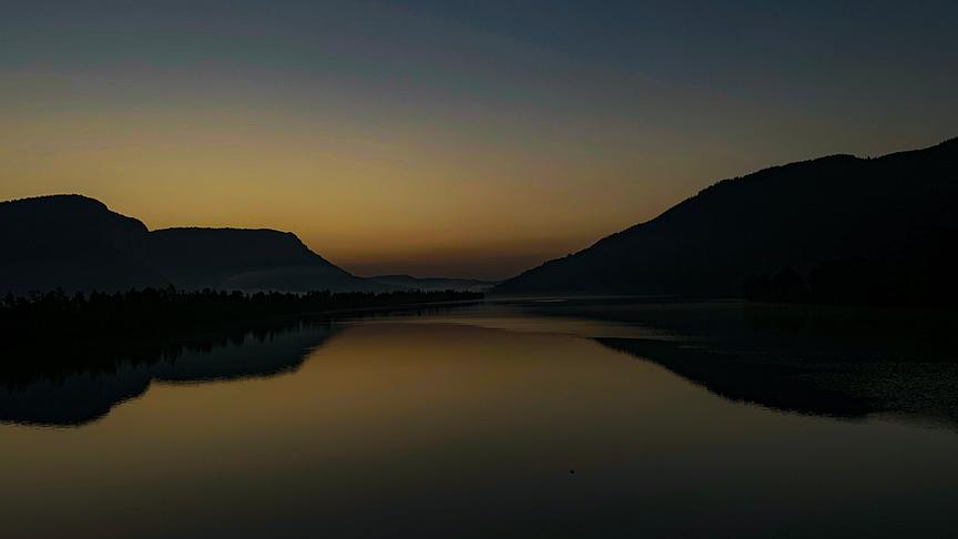 © Heinz Sadjina Wunderschöner Sonnenaufgang auf der Drau. (Heinz Sadjina)