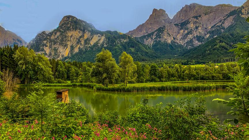© Siegfried Schlager Tolle Stimmung mit Blick zum Admonter Reichenstein. (Siegfried Schlager)
