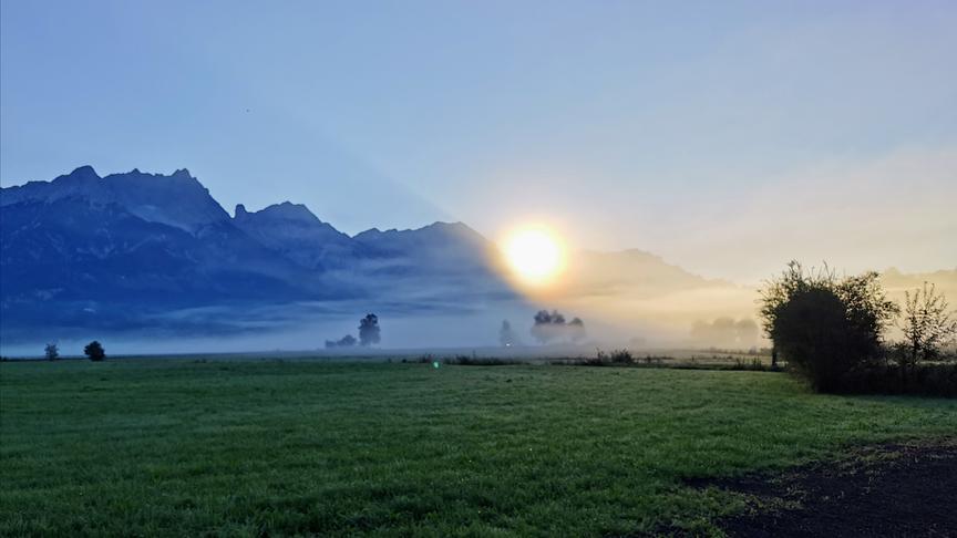 © Georg Ackerer Wunderbarer Morgen beim Sonnenaufgang im Saalfeldener Becken. (Georg Ackerer)