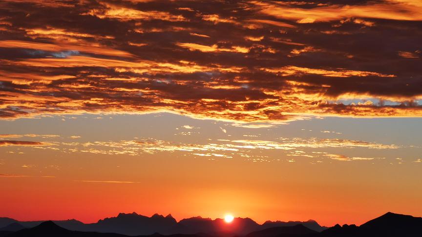 © Dagmar Plattner-Köck Sonnenaufgang am Kuhmesser Tuxer Alpen. (Dagmar Plattner-Köck)
