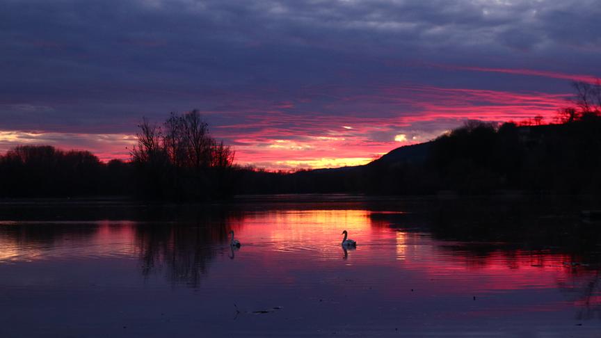 © Marzena Nowaczyk Herrlicher Sonnenuntergang fast vis-a-vis Stift Melk. (Marzena Nowaczyk)