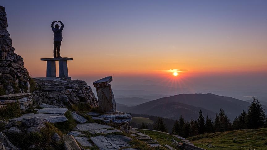 © Traude Beren Ein schöner Moment-- Sonnenaufgang auf der Stubalpe. (Traude Beren)