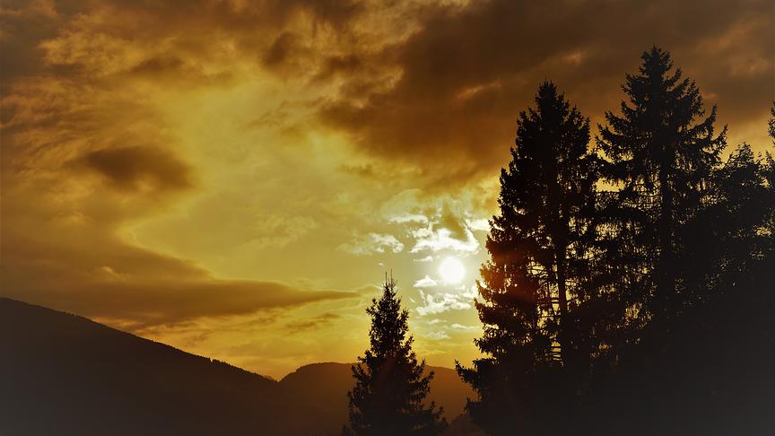 © Karl Zettelbauer Sonnenuntergang aus unserem Urlaubsort Alpbach. (Karl Zettelbauer)