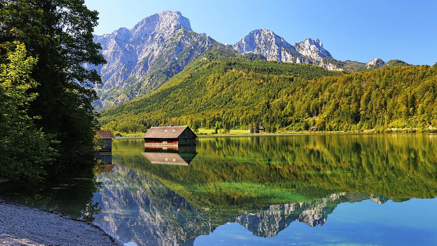 © Ernst Fuchs Blick über den Almsee Richtung Seehaus. (Ernst Fuchs)