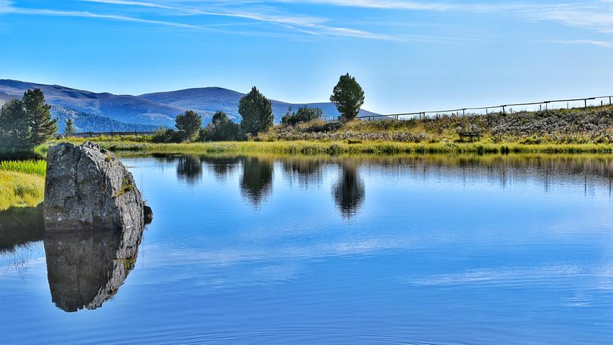 © Thomas Kaiser Der Windebensee an der Nockalmstrasse mit herrlicher Spiegelung. (Thomas Kaiser)