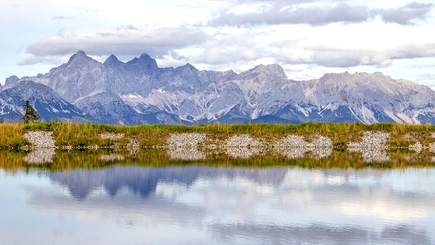 © Christa Kramer Dachstein-Spiegelung auf der Kemahdhöhe in Radstadt. (Christa Kramer)