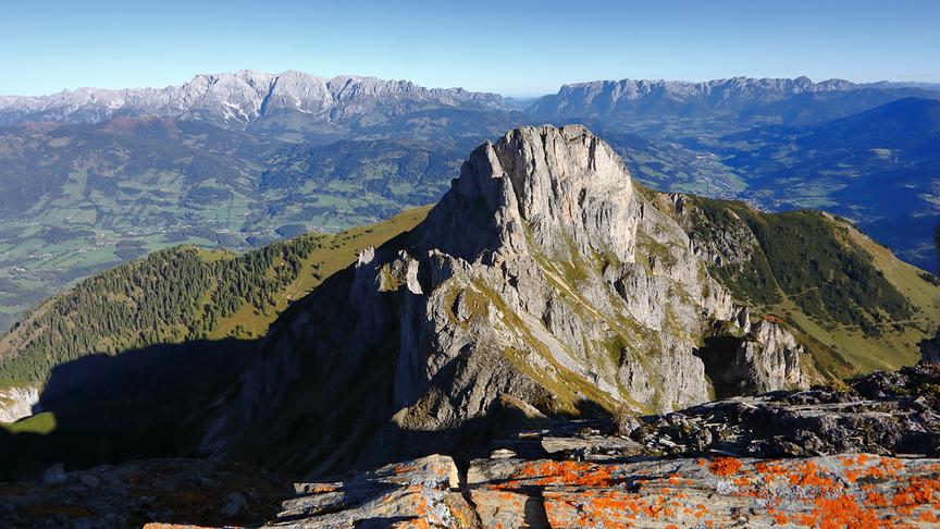 © Thomas Wirnsperger Blick von der Höllwand in Großarl zum Sandkogel. (Thomas Wirnsperger)
