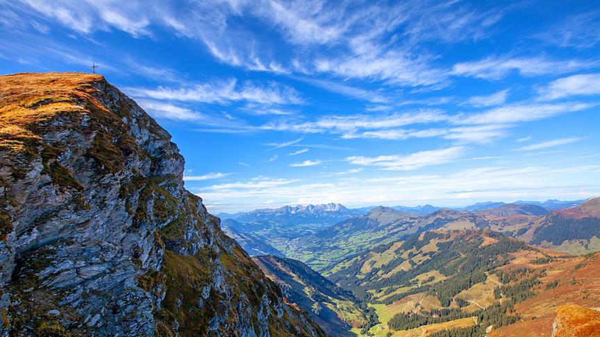 © Christa Kramer Der Blick vom Gamshag nach Kitzbühel. (Christa Kramer)