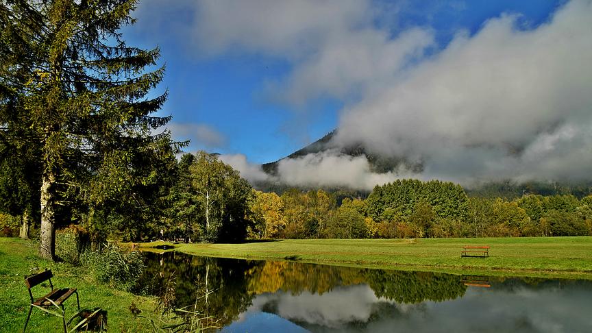 © Ingrid Grossauer Nach Auflösung der Nebelfelder zeigte sich in Selzthal ein herrlicher Herbsttag. (Ingrid Grossauer)