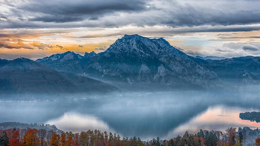 © Hubert Fuchs Blick über den Traunsee zum Traunstein. (Hubert Fuchs)