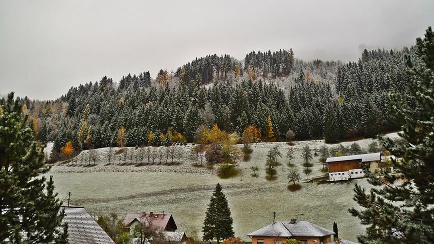 © Ingrid Grossauer Endlich ist der Schnee auch auf 636m angekommen, wie hier im Selzthal. (Ingrid Grossauer)