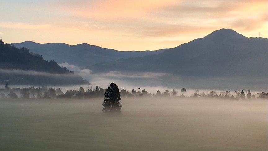 © Silvia Zimmermann Sonnenuntergang Saak bei Nötsch. (Silvia Zimmermann)