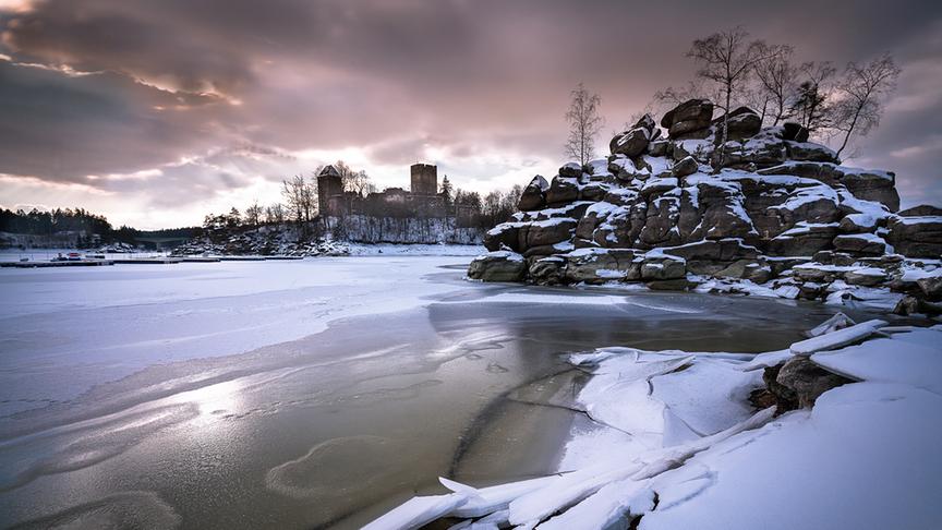 © Thomas Berwein Sonnenuntergang im Winter in Ottenstein. (Thomas Berwein)