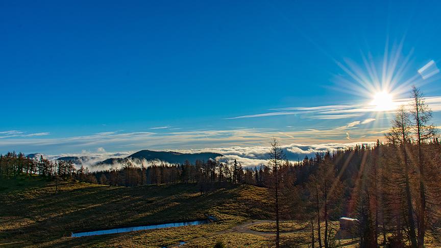 © Günter Krenn Blick von der Bürgeralm Richtung Stuhleck. (Günter Krenn)