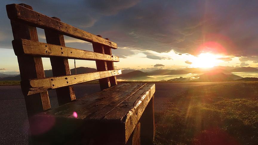 © Rudolf Kössl Ein wunderbarer Sonnenuntergang auf der Richtereck-Höhe bei Randegg. (Rudolf Kössl)