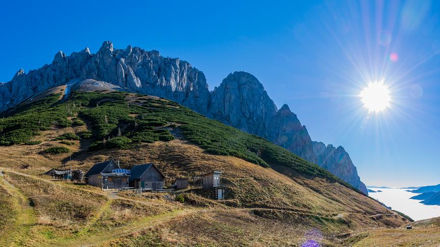 © Günter Krenn Blick von der Fölzalm durch das Thörlertal in Richtung Kapfenberg. (Günter Krenn)