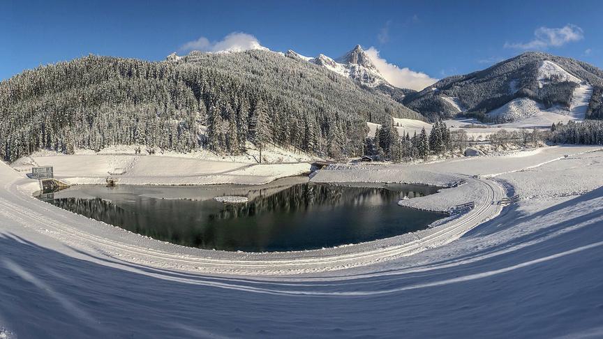 © Siegfried Schlager Der Winter hat die Obersteiermark in höheren Lagen fest im Griff mit Blick zum Kaibling. (Siegfried Schlager)