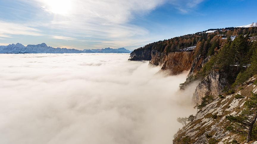 © Carsten Groinig Blick vom Dobratsch ins Nebelmeer. (Carsten Groinig)