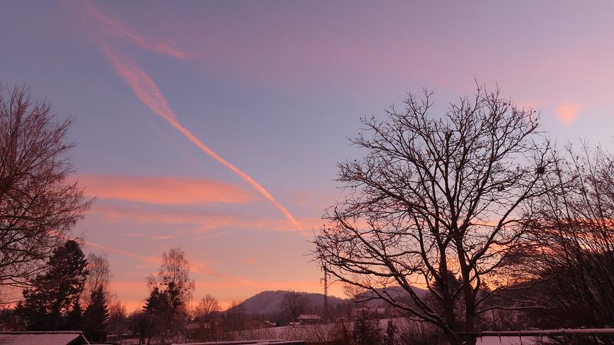 © Rudolf Kössl Ein schönes Morgenrot bei Gresten im Erlauftal. (Rudolf Kössl)