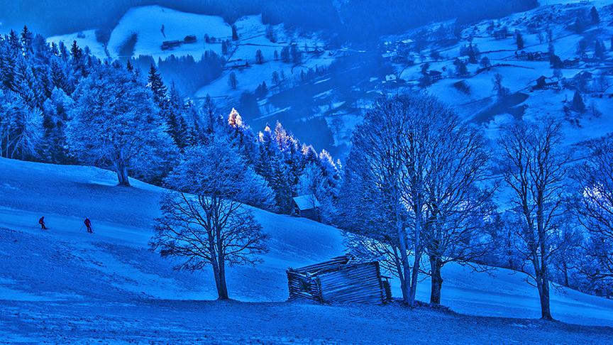 © Siegfried Schlager Skiurlauber beim Skiing auf der Planai. (Siegfried Schlager)