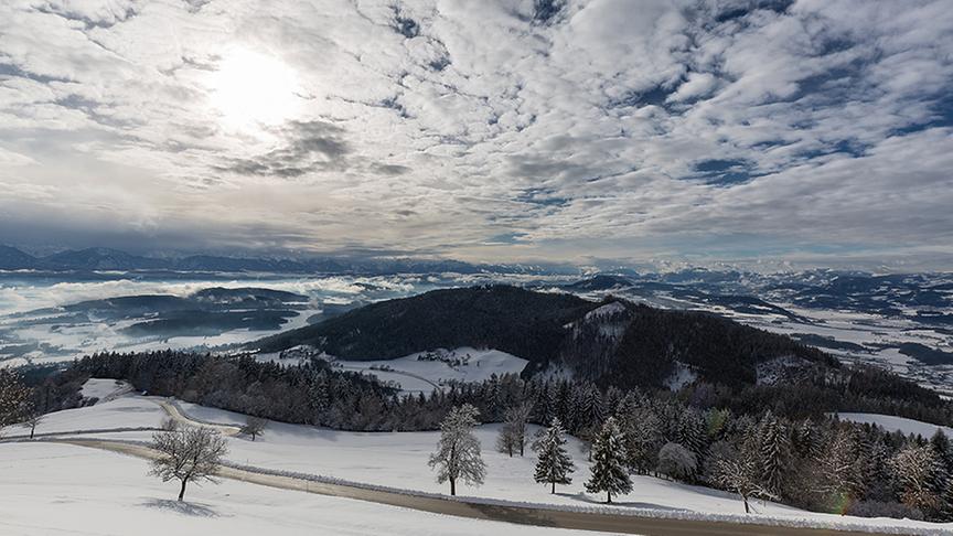 © Gerd Hirschenberger Das Klagenfurter Becken vom Magdalensberg aus. (Gerd Hirschenberger)