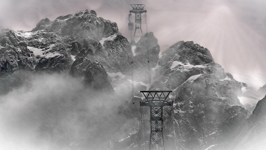 © Peter Grill Es ist Winter in Ehrwald (Zugspitzbahn). (Peter Grill)