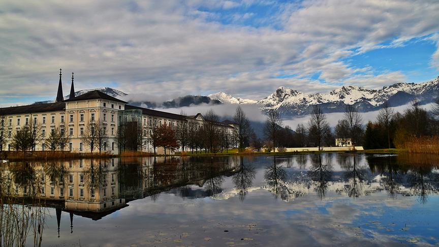 © Ingrid Grossauer Frühlingshaft zeigte sich heute das Stift Admont. (Ingrid Grossauer)