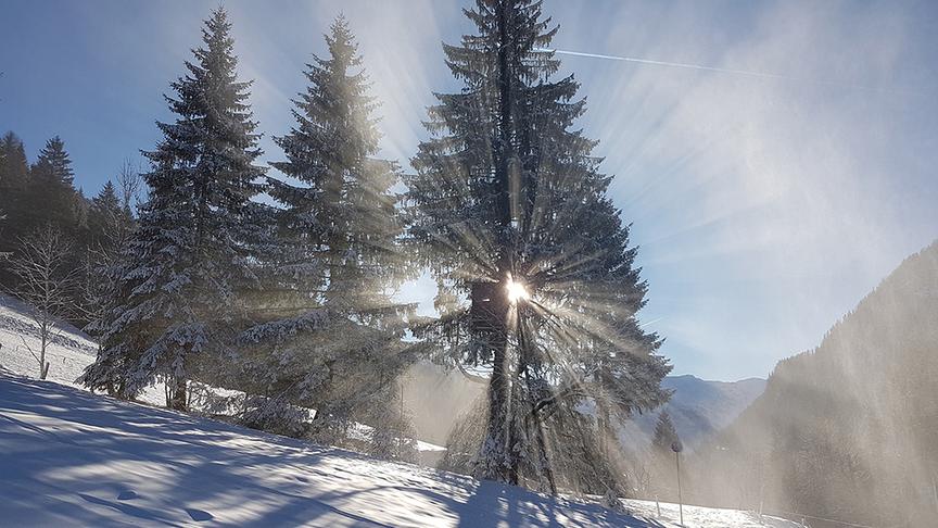 © Rudi Spitaler So präsentiert sich die Gegend um die Burgstallhütte, Flachauwinkl, 2 Tage vor Saisonbeginn bei herrlichstem Wetter vor der nächsten Schlechtwetterfront. (Rudi Spitaler)