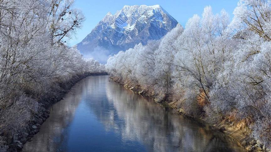 © Siegfried Schlager Raureif im Ennstal. (Siegfried Schlager)