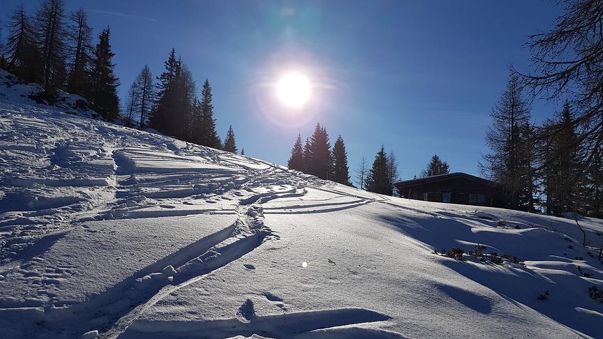 © Bernhard Steinwender Wunderschöne Winterlandschaft bei herrlichem Sonnenschein beim Schifahren am Goldeck. (Bernhard Steinwender)