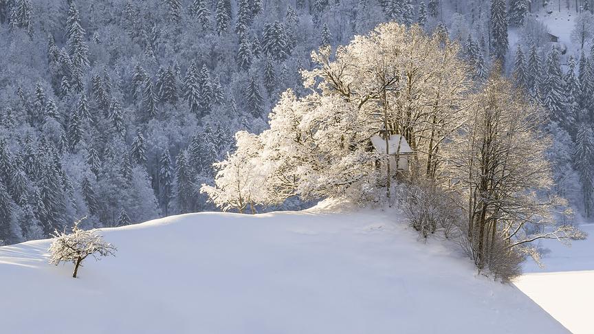 © Manfred Gasser Traumwetter in Bizau/Bregenzerwald (Kapelle). (Manfred Gasser)