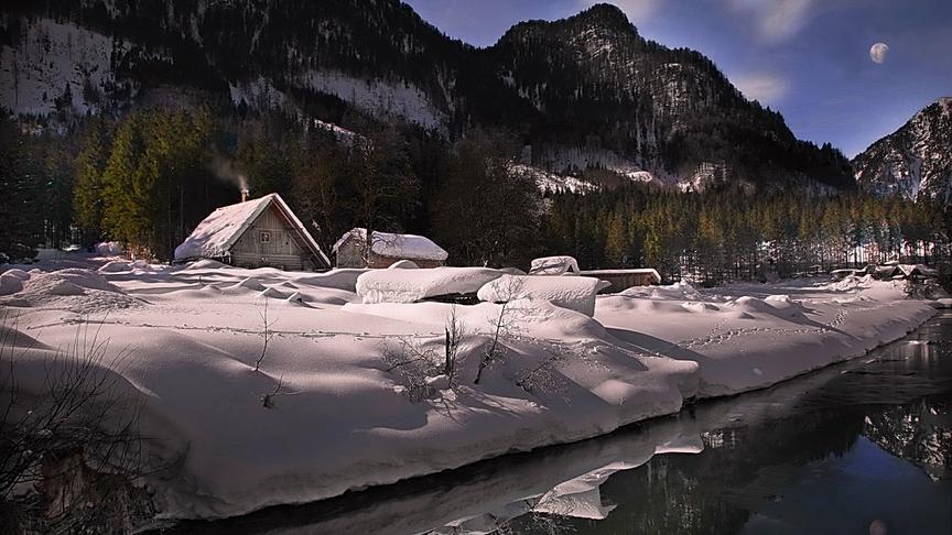 © Peter Grill Gosau um 8 Uhr. Es ist noch Winter. (Peter Grill)