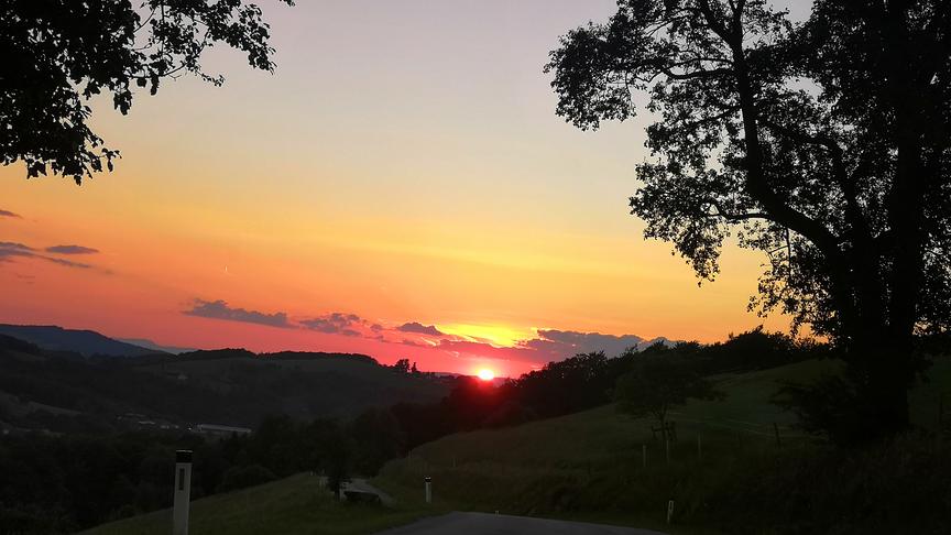 © Lisa Schneider Ein Sonnenuntergang mit Wolken im perfekten Moment. (Lisa Schneider)