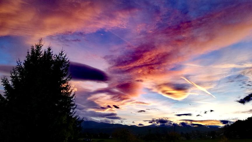 © André Berger Abendstimmung in Fohnsdorf in der Steiermark Sonnenuntergang. (André Berger)