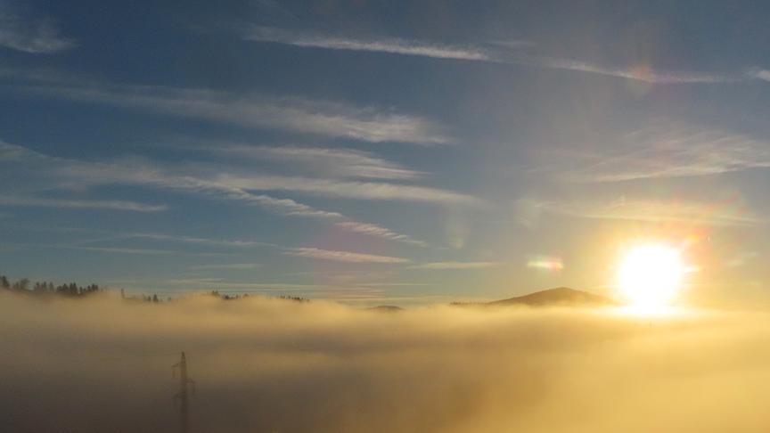 Über der Nebelgrenze am Grestner Hochkogel. (Rudolf Kößl)
