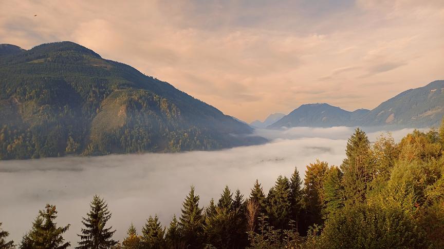© Gerlinde Ainhirn Ein Nebelmeer zieht durchs Ennstal. (Gerlinde Ainhirn)